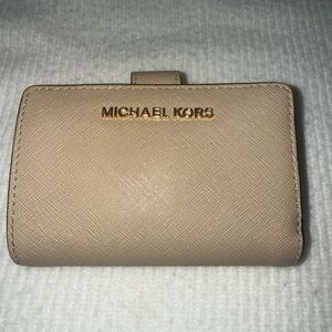 Michael Kors Beige Card Holder